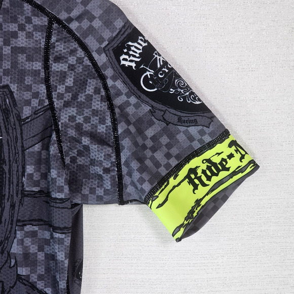 Louis Garneau Ride-N-Roll Cyclery Racing Team Cycling Jersey Vintage Full Zip M - Picture 4 of 13